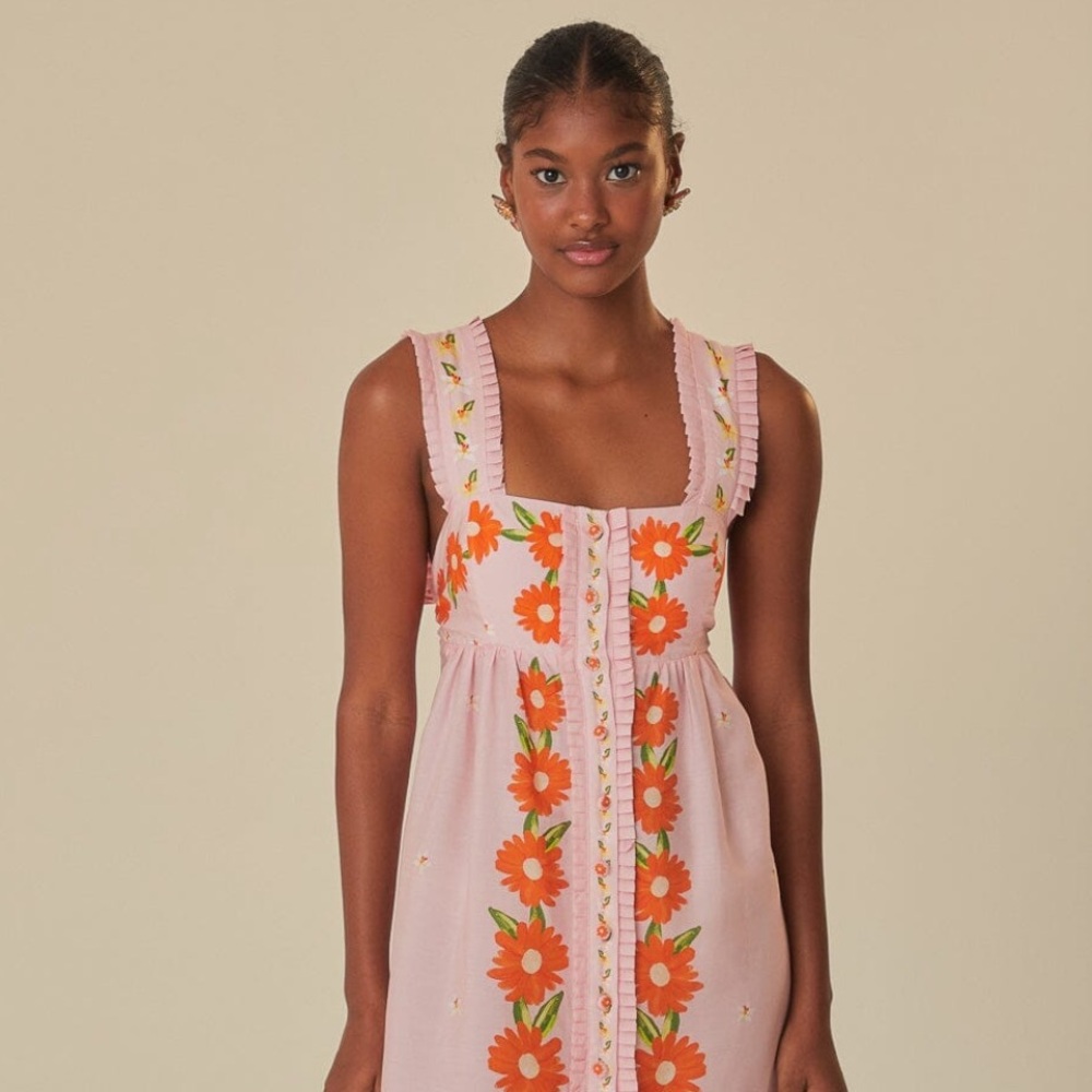 Farm Rio Papaya Salad Maxi Dress
